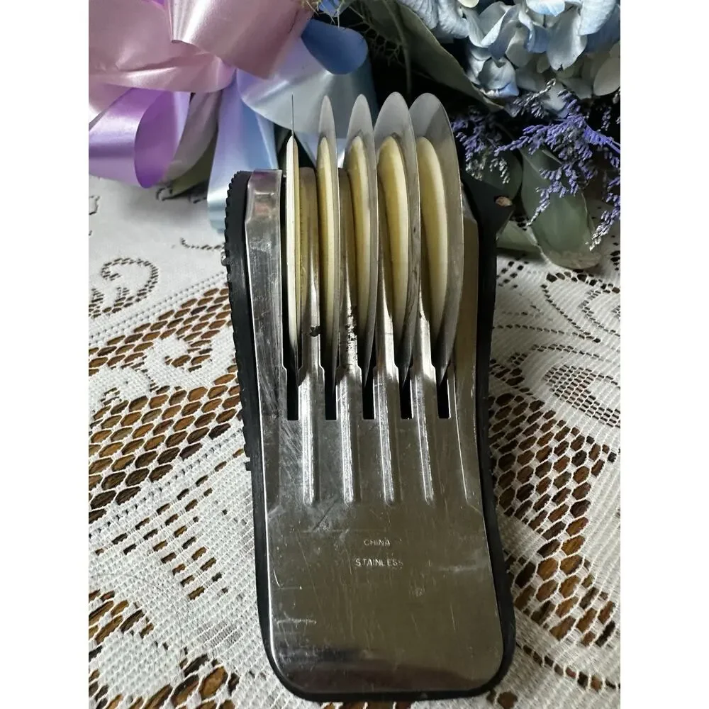Farberware Multi-Blade Rolling Pasta Cutter Dough Noodle Slicer Kitchen Tool